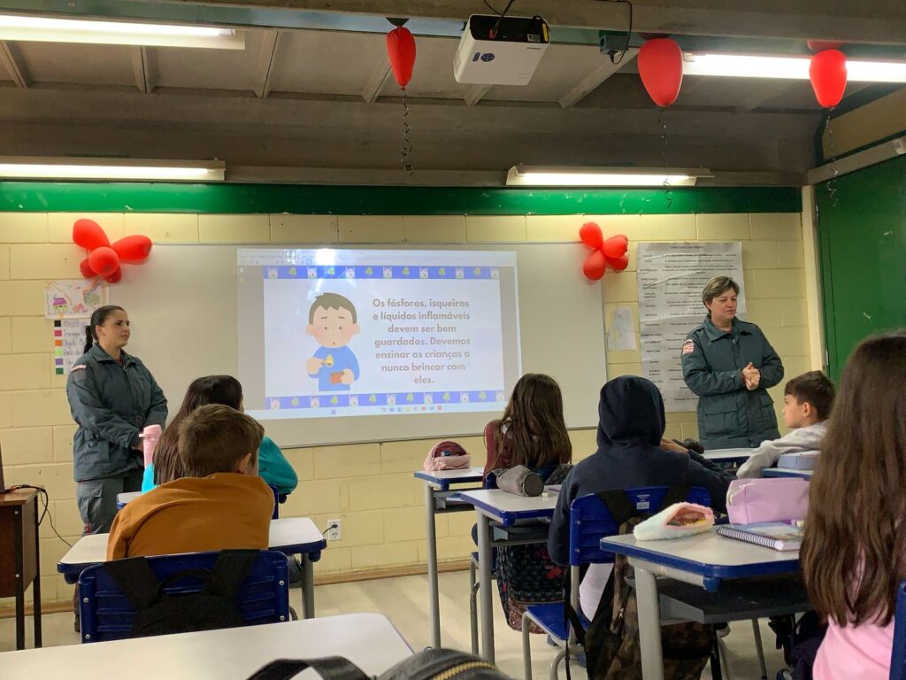 Operação Alerta Vermelho nas Escolas: Corpo de Bombeiros Militar de SC mobiliza mais de 6 mil crianças em todo o Estado