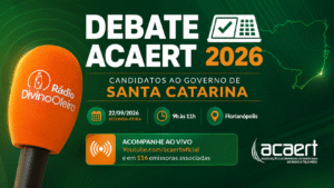 Divino Oleiro transmitirá Debate com candidatos ao Governo de Santa Catarina no dia 22 de setembro